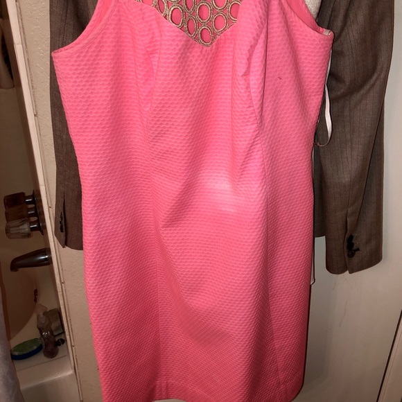 LILLY PULITZER CORAL LARINA SHIFT DRESS - Picture 8 of 8